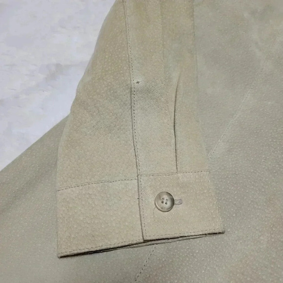 100% Genuine Leather Marsh Landing Women's Suede Shirt Jacket Coat Button Up M - Picture 5 of 11